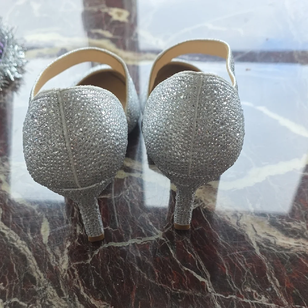 Alex Marie Sparkling Silver Heels - Picture 4 of 6